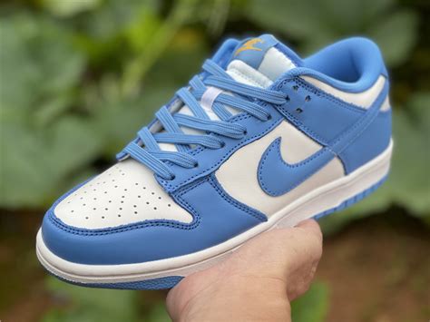 carolina blue and white dunks.